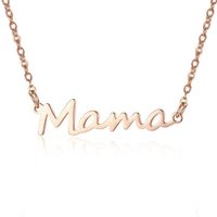 1 Piece Simple Style Letter Alloy Plating Women's Necklace main image 3