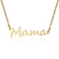 1 Piece Simple Style Letter Alloy Plating Women's Necklace sku image 4