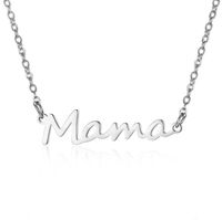 1 Piece Simple Style Letter Alloy Plating Women's Necklace main image 5