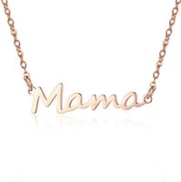 1 Piece Simple Style Letter Alloy Plating Women's Necklace main image 6