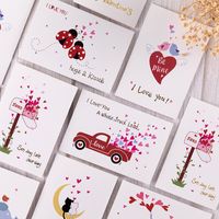 Valentine's Day Sweet Letter Heart Shape Elephant Paper Wedding Festival Card main image 1