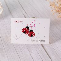 Valentine's Day Sweet Letter Heart Shape Elephant Paper Wedding Festival Card sku image 5