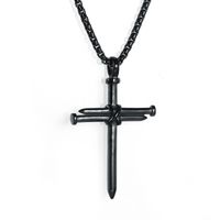 1 Piece Punk Cross Alloy Plating Unisex Necklace main image 4