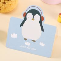 Mother's Day Sweet Penguin Letter Heart Shape Paper Festival Card 1 Piece sku image 4
