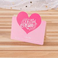Mother's Day Mama Sweet Letter Heart Shape Paper Festival Card 1 Piece sku image 9