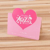 Mother's Day Mama Sweet Letter Heart Shape Paper Festival Card 1 Piece sku image 6