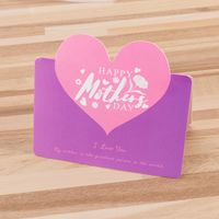 Mother's Day Mama Sweet Letter Heart Shape Paper Festival Card 1 Piece sku image 8