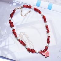 Fashion Butterfly Alloy Plating Necklace 1 Piece sku image 2