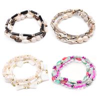 1 Pièce Mode Géométrique Perlé Coquille Femmes Bracelets main image 1