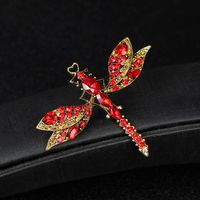 Fashion Dragonfly Alloy Inlay Rhinestones Unisex Brooches main image 9