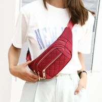 Unisex Fashion Lingge Polyester Waist Bags main image 2