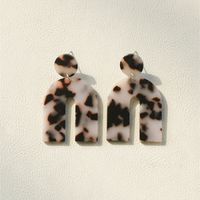 1 Pair Korean Style Flower Leopard Soft Clay Women's Drop Earrings sku image 1