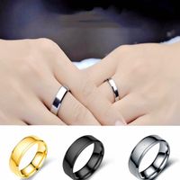Fashion Stainless Steel Glossy Ring European And American Men's Ring Wholesale main image 1