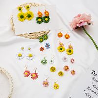 1 Pair Of Fashion Floral Plating Stud Earrings For Women main image 2