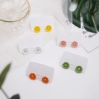1 Pair Of Fashion Floral Plating Stud Earrings For Women main image 5