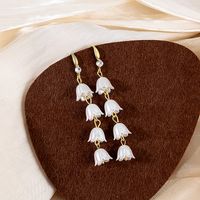 1 Pair Sweet Flower Alloy Plating Women's Earrings sku image 1