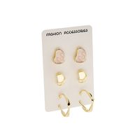 1 Pair Casual Geometric Alloy Plating Women's Earrings main image 4