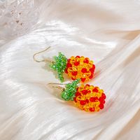 1 Pair Pastoral Fruit Artificial Crystal Plating Women's Earrings sku image 14