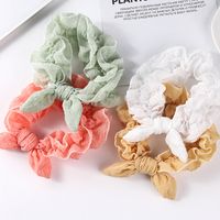 Fashion Bow Knot Cloth Pleated Hair Tie 1 Piece main image 1