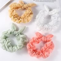 Fashion Bow Knot Cloth Pleated Hair Tie 1 Piece main image 3