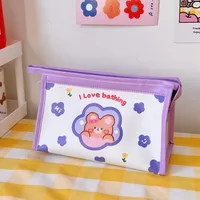 Women's Small All Seasons Pvc Animal Cute Square Zipper Cosmetic Bag sku image 9