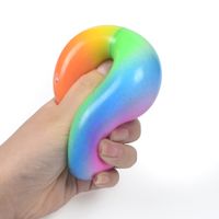 Large Squeeze Vent Rainbow Ball Stress Relief Decompression Toy main image 5