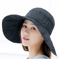 Women's Fashion Solid Color Side Of Fungus Sun Hat sku image 10