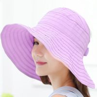 Women's Fashion Solid Color Side Of Fungus Sun Hat sku image 12