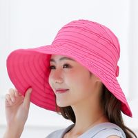 Women's Fashion Solid Color Side Of Fungus Sun Hat sku image 7