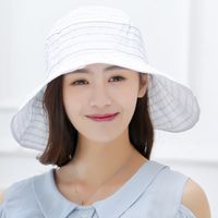 Women's Fashion Solid Color Side Of Fungus Sun Hat sku image 3