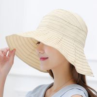 Women's Fashion Solid Color Side Of Fungus Sun Hat sku image 18