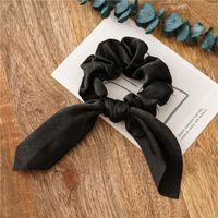 Simple Style Commute Solid Color Cloth Handmade Pleated Hair Tie sku image 2