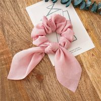 Simple Style Commute Solid Color Cloth Handmade Pleated Hair Tie sku image 6