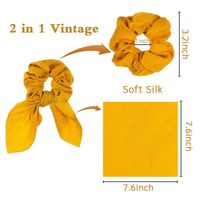 Einfacher Stil Pendeln Einfarbig Tuch Handgemacht Falten Haargummi main image 4
