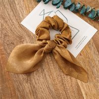 Simple Style Commute Solid Color Cloth Handmade Pleated Hair Tie sku image 10