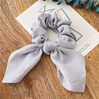 Simple Style Commute Solid Color Cloth Handmade Pleated Hair Tie sku image 4