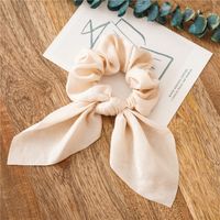 Simple Style Commute Solid Color Cloth Handmade Pleated Hair Tie sku image 8