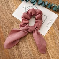 Simple Style Commute Solid Color Cloth Handmade Pleated Hair Tie sku image 12