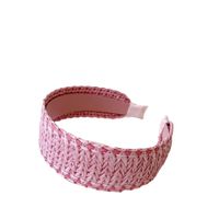 Women's Fashion Solid Color Straw Braid Hair Band main image 6