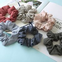 Fashion Stripe Cloth Pleated Hair Tie 1 Piece main image 1