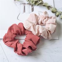 Fashion Stripe Cloth Pleated Hair Tie 1 Piece main image 4