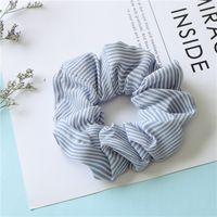Fashion Stripe Cloth Pleated Hair Tie 1 Piece sku image 1