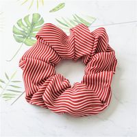 Fashion Stripe Cloth Pleated Hair Tie 1 Piece sku image 6