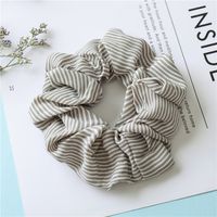 Fashion Stripe Cloth Pleated Hair Tie 1 Piece sku image 2