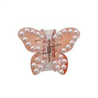 Cartoon Style Butterfly Plastic Inlay Pearl Hair Claws 1 Piece sku image 1