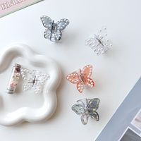 Cartoon Style Butterfly Plastic Inlay Pearl Hair Claws 1 Piece main image 1