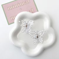 Cartoon Style Butterfly Plastic Inlay Pearl Hair Claws 1 Piece main image 3
