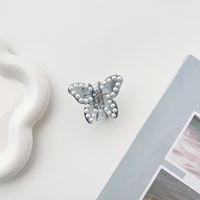 Cartoon Style Butterfly Plastic Inlay Pearl Hair Claws 1 Piece sku image 4