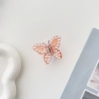 Cartoon Style Butterfly Plastic Inlay Pearl Hair Claws 1 Piece sku image 5