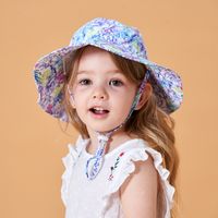 Children Unisex Cute Solid Color Flat Eaves Sun Hat main image 1